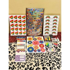 Pride, equality, unity, kindness and peace stickers! One of a kind!